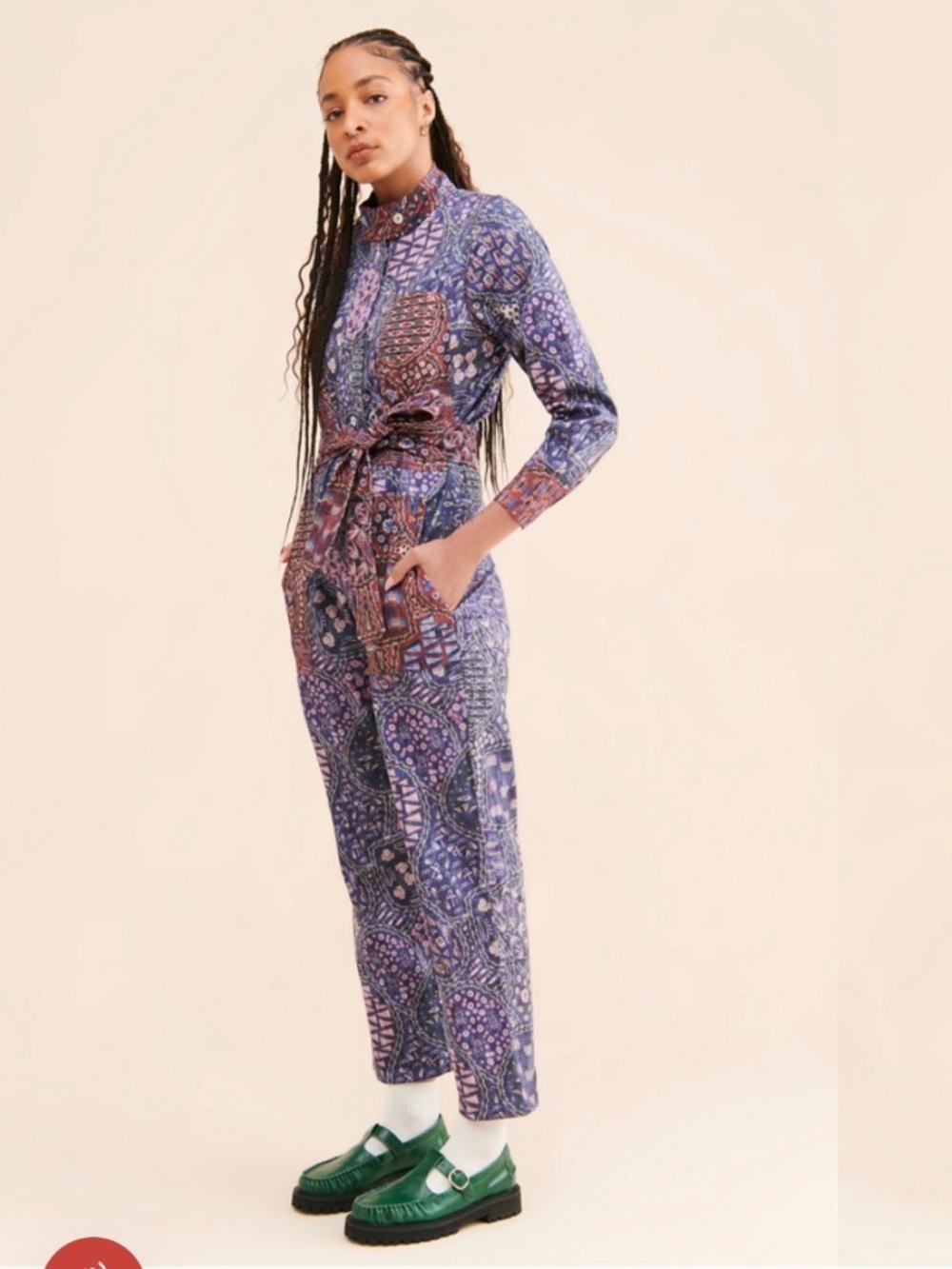 CHUFY Nile Tales Gregory Printed Coverall Jumpsuit – Size M